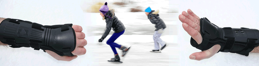 Bij schaatsen ook polsbeschermer dragen